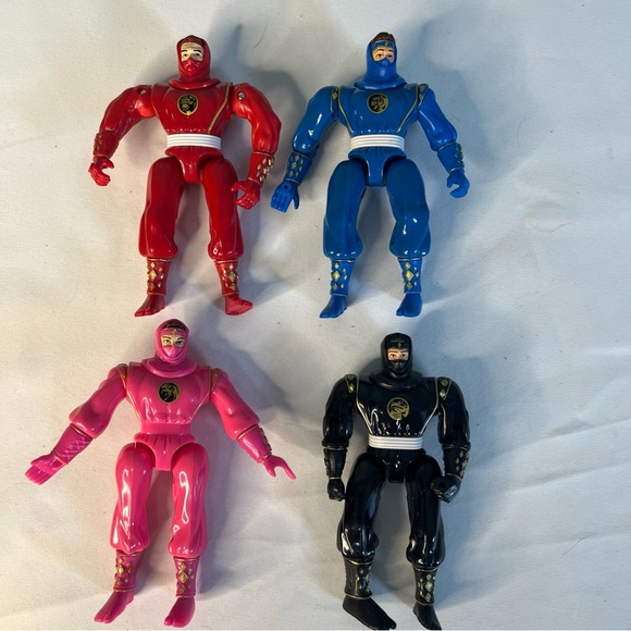 4- Bandai 1995 Mighty Morphin Power Rangers Ninja Ranger Action Figure Vintage - Picture 1 of 6